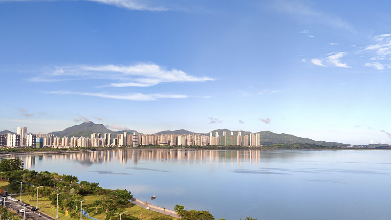 汕尾品清湖滨水城市全景